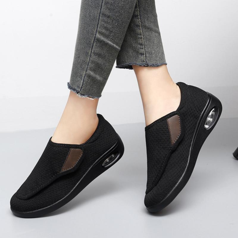Spring and Autumn Soft Sole Mesh Breathable Velcro Women's Casual Comfortable Sports Walking Shoes