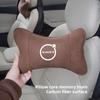 Car Seat Headrest Auto Logo Neck Spine Protect Pillow For Volvo T6 V90 EX30 EX90 EM90 C40 S40 S80L XC-Classic C70 CX70 Rdesign