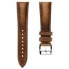Correa de reloj WatchGecko Vintage de Cuero Italiano de Alta Calidad - Marrón Claro - 22mm