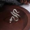 925 Sterling Silber Verstellbare Ringe Für Damen Verwicklung Schlange Luxuriöser Feinschmuck Vintage Hochzeitszubehör Schmuck