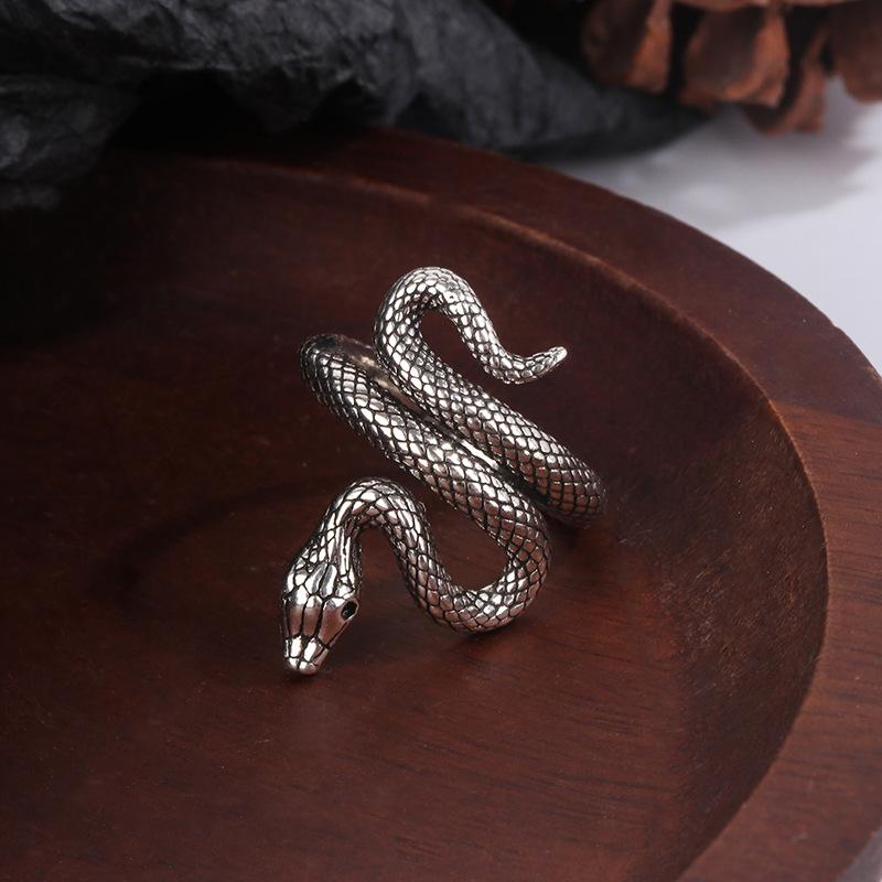 925 Sterling Silber Verstellbare Ringe Für Damen Verwicklung Schlange Luxuriöser Feinschmuck Vintage Hochzeitszubehör Schmuck