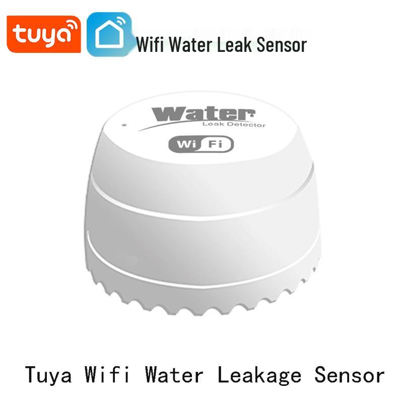 

3D Tuya Graffiti WiFi Water Leak Sensor & Sound Alarm сірий колір