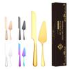 2Pcs Wedding Cake Cutter Server Set Stainless Steel Flatware Cake Cutting Set Elegant Wedding Cake Cutting Utensils Reusable