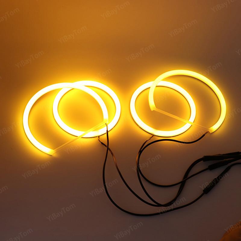For BMW 1 Series E81 E82 E87 E88 halogen Headlight Accessories SMD Cotton Light Switchback LED Angel Eye Ring DRL Kit