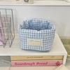 Plaid Heart-pattern Suitable for Storing Skincare Products, Cosmetics, Small Items, Etc. Ideal for Home Decoration, Vacation, and School Use.