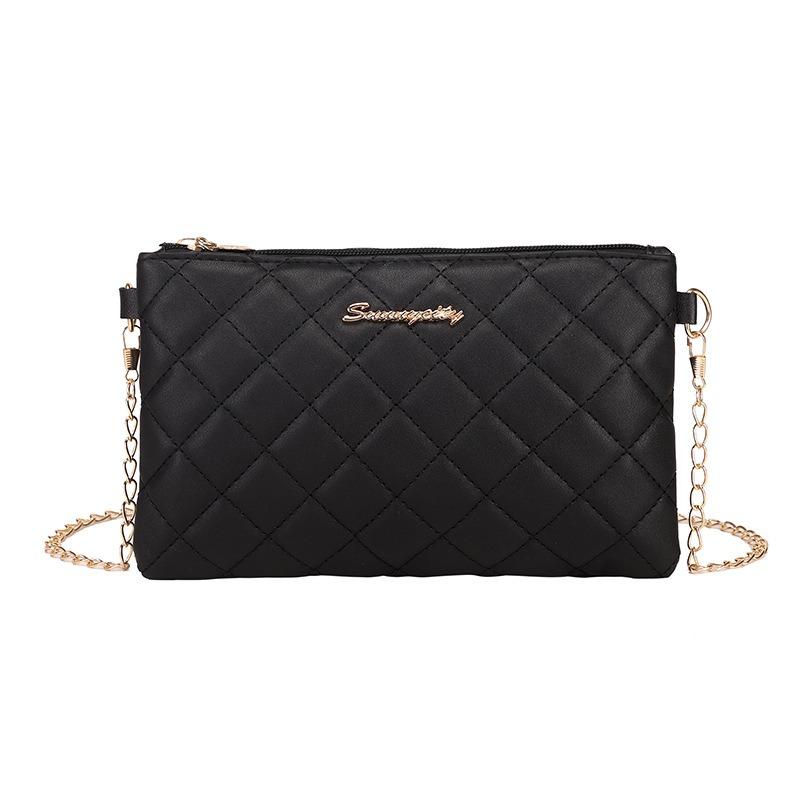 Small Bag, Diamond Grid Shoulder Bag, Women's Makeup Bag