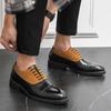 Fashion Popular Men Formal Shoes with Black Stitching British Fashion Brand Blok Shoes Gentlemen's Banquet Shoes Sizes 38-46 Men Shoes