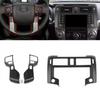 3x Matte Black Steering Wheel Navigation Dashboard Covers Kit for 4Runner +