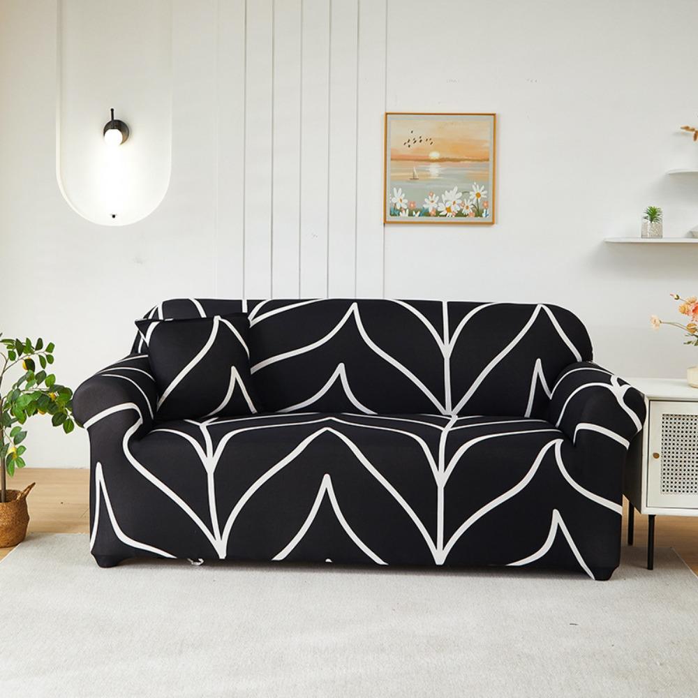 Stretchable Printed Sofa Covers Full Set Universal Slipcovers Soft Fabric Sofa Protector