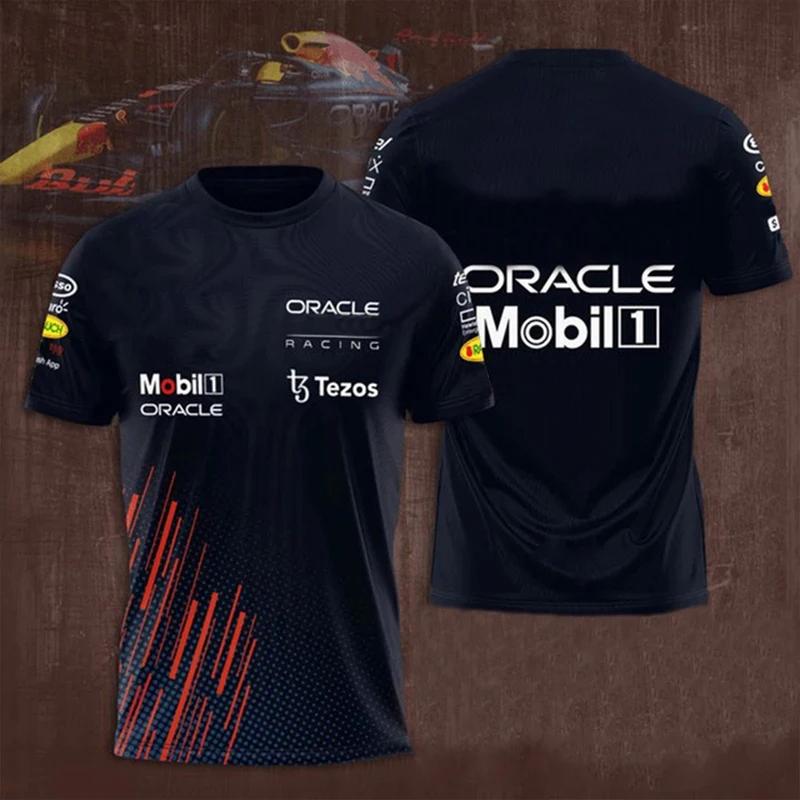 

2024 Ферстаппен Чемпіон Світу Гонщик Чоловіча Футболка З Коротким Рукавом 1 Водій Голландські Вболівальники Автоспорту Логотип Оверсайз Дитячий Одяг Футболки 6XL