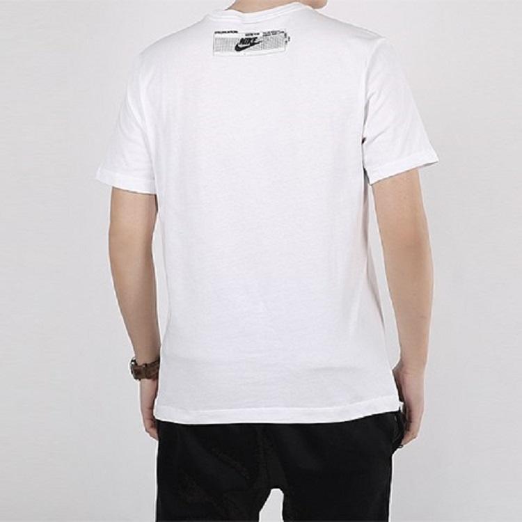Nike Stadium Printing Round Neck Short Sleeve White Men's CD1295-100