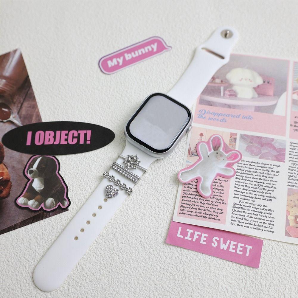 Metal Decorative Ring Brooch Decorative Nail Creative Watch Band Ornament  Strap Accessories