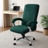 Removable Velvet Chair Cover Solid Color Computer Chair Cover Soft Office Chair Cover Study Room