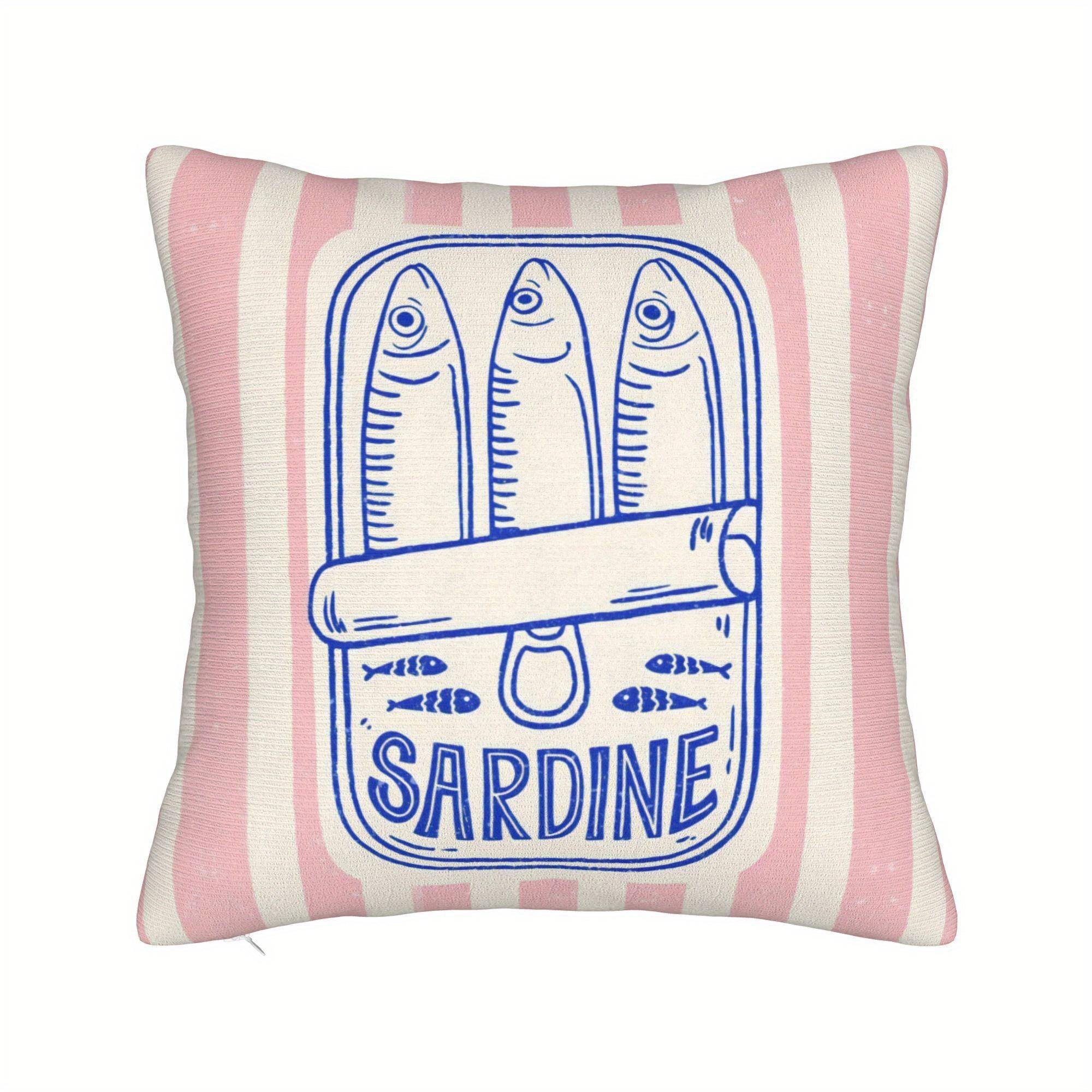 

Sardine pattern sofa throw pillow cover Decorative cushion cover 40x40cm/16x16inch