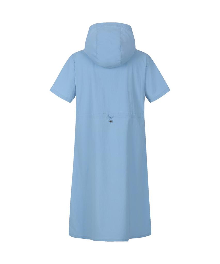 DISCOVERY EXPEDITION Women'S Freshvent Hooded Woven Dress (Blue)
