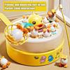1 Set Bouncing Duck Toy Rotating Turntable Duck Egg Launching Catching Board Game Interactive Toddlers Boys Girls Educational Electric Duck Ejecting