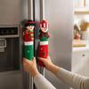 Christmas Microwave Oven Door Handle Cover, Extra Long Fabric Sleeve for Kitchen Appliance Door Handle, Holiday Home Decorative Cover