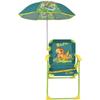 FUN HOUSE JURASSIC WORLD Folding Camping Chair Dinosaurs - H.38.5 W.38.5 X D.37.5 Cm - With a Ø 65 Cm Umbrella - For Child