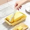 Butter Box Transparent Fresh Preservation Container with Lid And Adjustable Dosage Spoon Design Butter Keeper for Kitchen Refrigerator