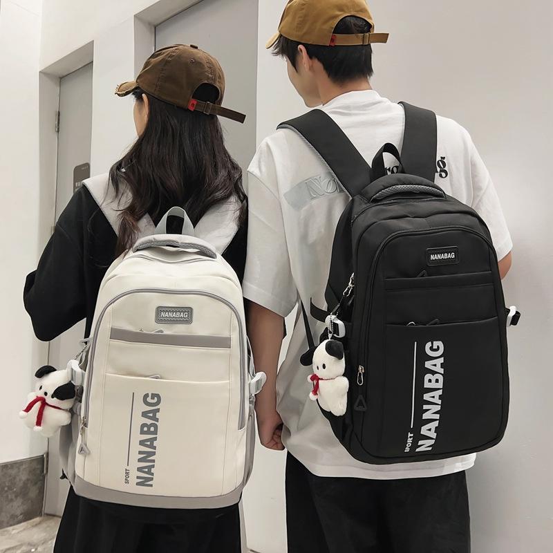 Schoolbag schoolbag male Korean version ins trendy college student couple computer bag large capacity contrasting color middle school student trendy