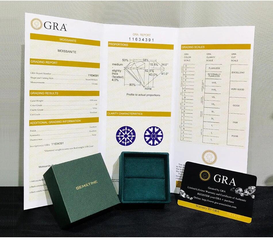 D Color 1CT Moissanite Earrings Heart Created Diamond Stone Genuine 925 Silver Women Elegant Luxury Jewelry Gift