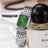 Nuovo quadrante Cinturino in acciaio di lusso Orologio da donna Studente Elegante Semplice Quadrato Orologio al quarzo
