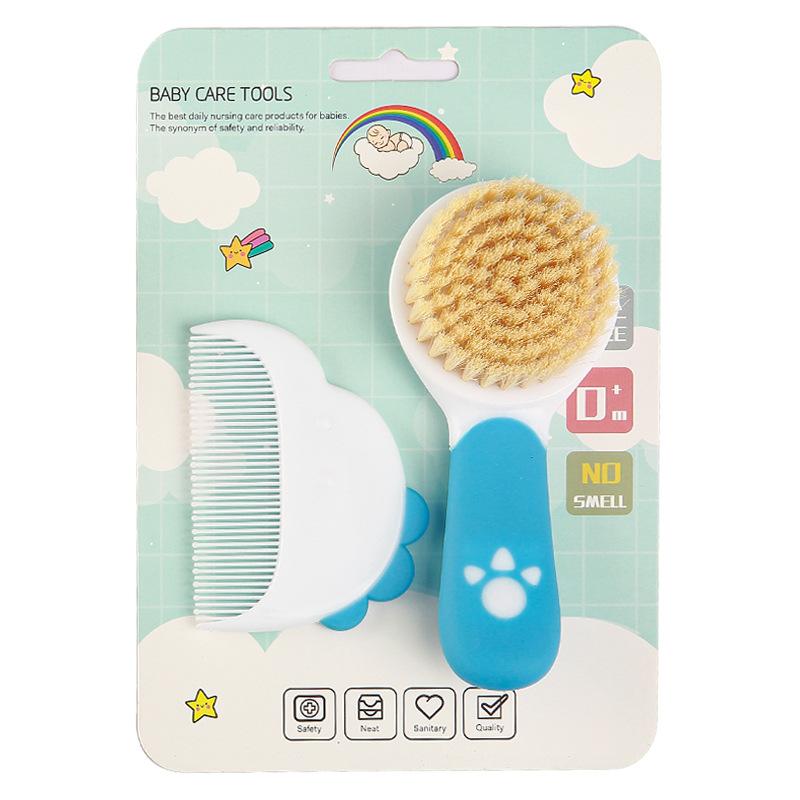 Baby Hair Brush with Soft Nylon Bristles Gentle Massage Bath Brush for Newborns and Infants