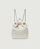 Thebarnnet Tweed Drawstring Chain Backpack_Ivory