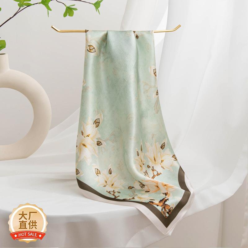 53CM High-quality Mulberry Silk Scarf Neck Small Square Women's Professional Headscarf Versatile