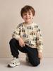 European & American Style Boys' Cartoon Car Print Hoodies - New Autumn Fashion for Children