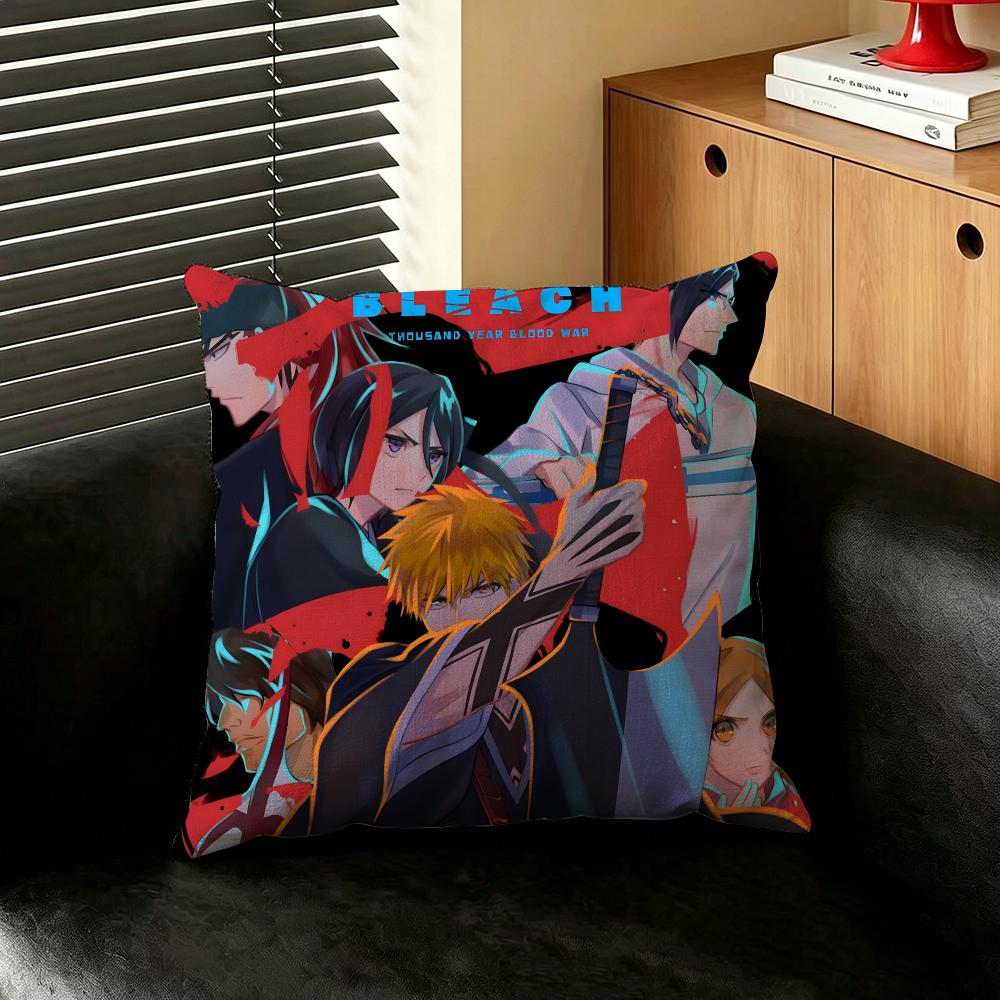 Anime BBLEACH Cushion Cover Creative Pillowcases for Interior Decoration Office Living Room Home Car Hot