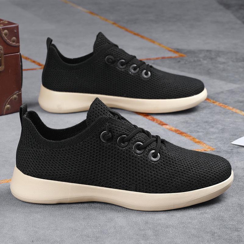 Large size shoes new couple running shoes outdoor breathable mesh soft-soled sports walking shoes