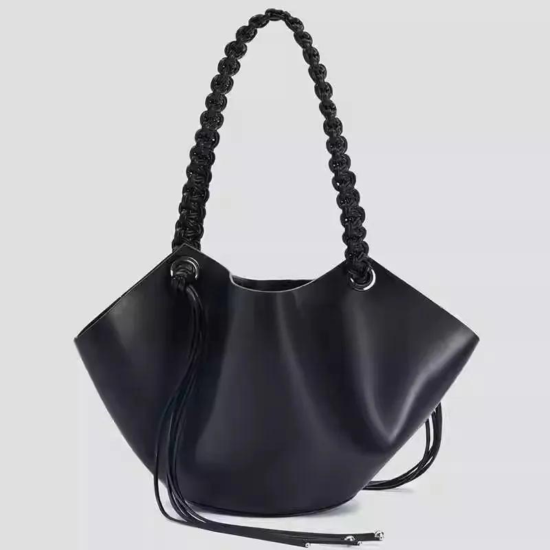 Vintage Design Leather Women's Bags Casual Large-capacity Shoulder Bags