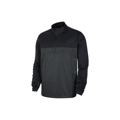 Solid Half-Zip Stand-Collar Pullover Jacket Men Jackets Black BV0388-010