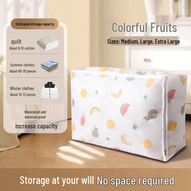 Moisture- and Dust-Proof Quilt and Pillow Storage Organizer
