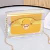 Refreshing Laser Transparent Shoulder Women's Bag Tide Crossbody Versatile Chain Small Square Bag