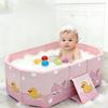 Vaschetta da Bagno Pieghevole per Bambini Design Robusto PVC Vaschetta da Bagno per Bebè con Bordi Rialzati Facile da Pulire Portatile Vaschetta per Doccia Bebè