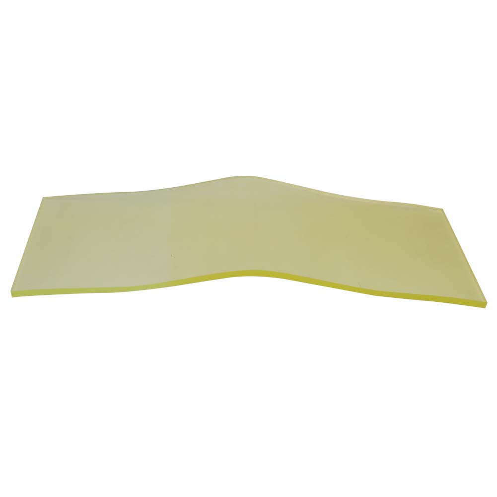 High Quality Polyurethane Sorbothane Sheet Rubber Chemical Resistance Yellow (4*200*500mm)