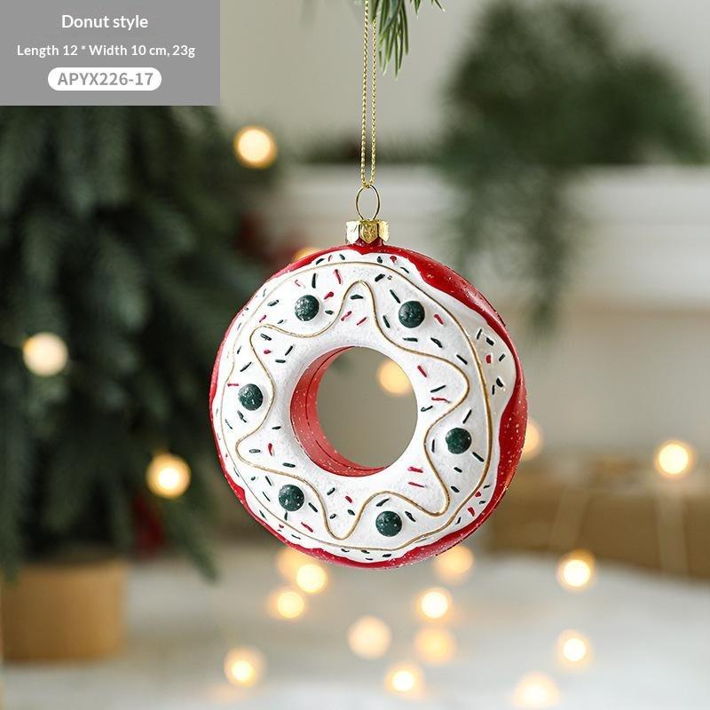 Christmas Colored Shaped Ball Christmas Tree Decor Pendant Christmas Gift Bag Car House Snowman Garland Pendant Christmas Decor