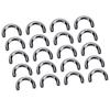 20 Set Metal Connector Buckles for Bag Arch U Shape Ring Buckle Connector with Screws for Leather