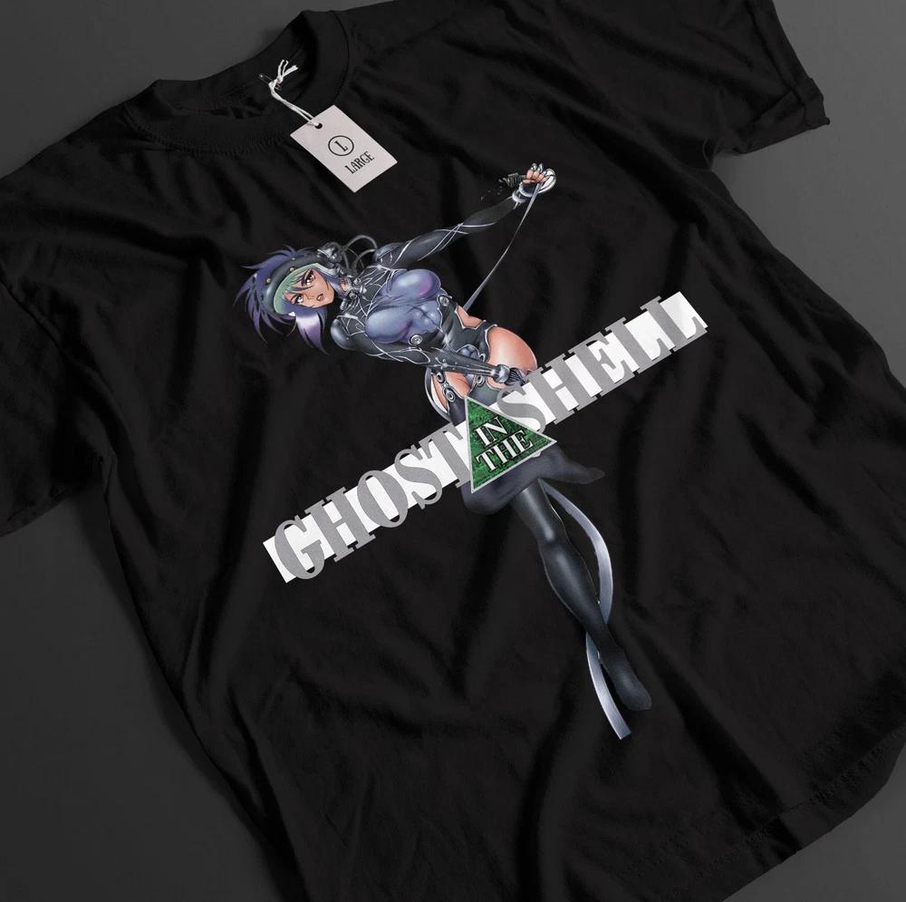 Anime Ghost In The Shell Kusanagi Togusa Graphic Black Tshirt Size S4XL S