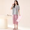 Fenteng [A-class 100% Pure Cotton] 10A Antibacterial Women's Cotton Home Clothes, Girls' Pajamas Set for Outdoor Wear