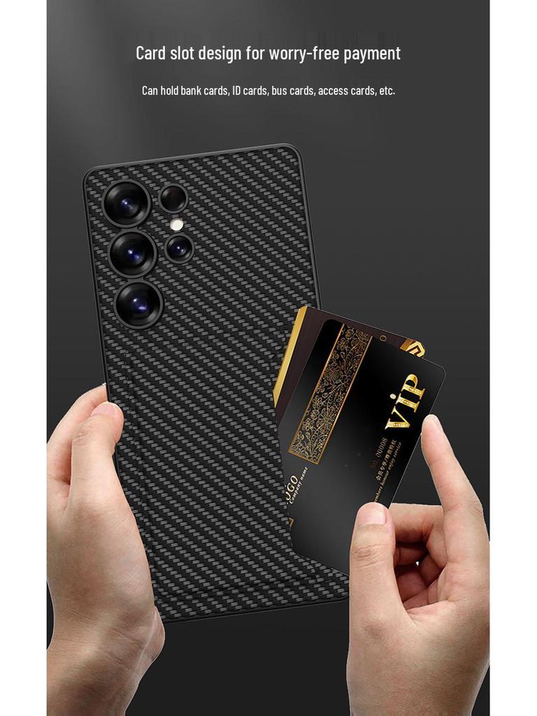 Samsung S25 Ultra High-End Business Leather Case with Card Holder & Stand