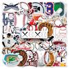 50 Personalized Baseball Graffiti Stickers – Waterproof DIY Skateboard & Suitcase Decor
