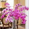 9 Heads 98cm Artificial Butterfly Orchid Flowers Fake Moth Orchids Flowers for Wedding Christmas Festival Home Decor