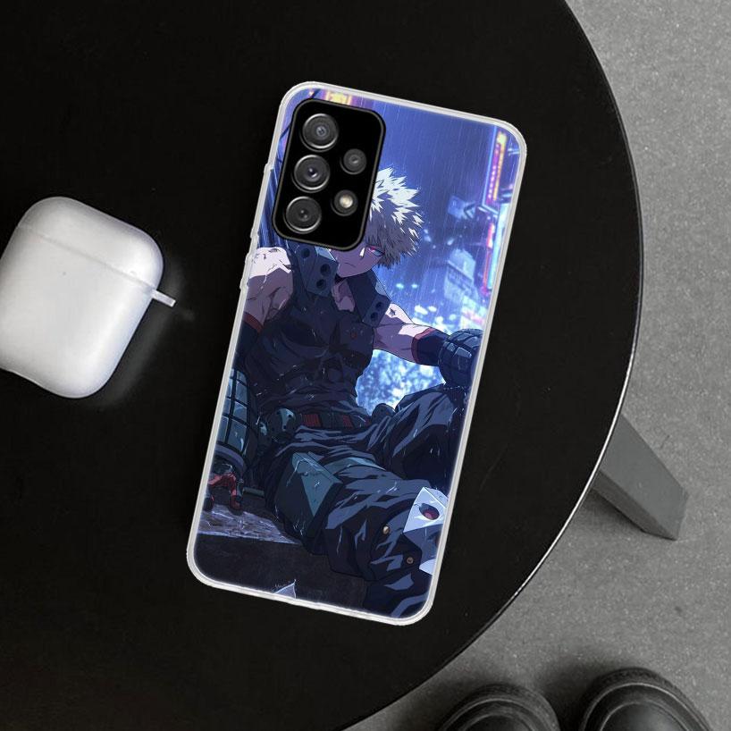 Dakugou Katsuki MHA My Hero Phone Case Cover for Samsung Galaxy A12 A22 A32 A52 A72 A02S A51 A50S A31 A20S A10S Note 20 Ultra 10