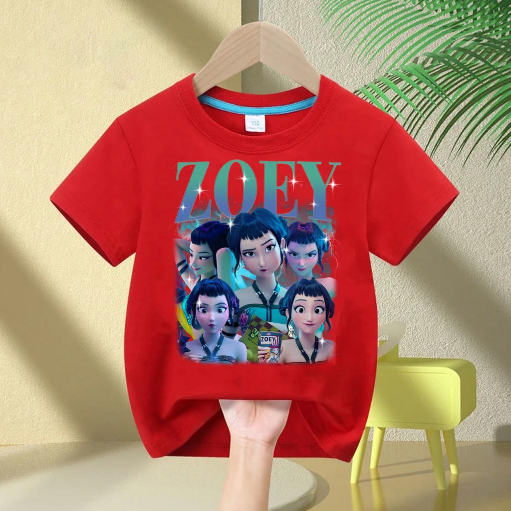 Summer kid Tops Fashion Baby Clothes Children Short Sleeve Tshirt Kpop Demon Hunte rs Saja Boy Print Casual Kids TShirt Girls