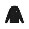 Skechers Colorful Casual Series Letter Print Hooded Pullover Sweatshirt Unisex Sweatshirt Carbon-Black L122U250-0018