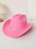 Western cowboy top hat felt hat Tibetan top hat three-dimensional pattern accessories jazz hat new woolen hat