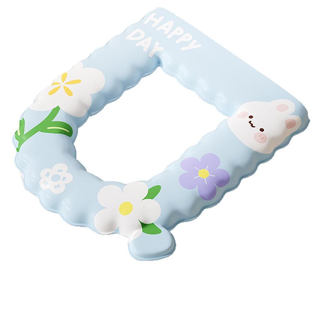Waterproof EVA Toilet Seat Cover, Thickened Adhesive Cushion, Universal for All Seasons, Wash-Free Design.
